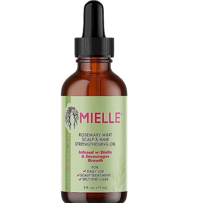 30ml/59ml Batana Rosemary Mint Scalp Hair Strengthening Oil Biotin Essential Oils Nourishing Treatment Split Ends Dry All Types