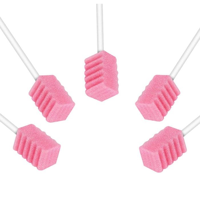 100Pcs Disposable Sponge Stick Multi-function Oral Swabs Single Use Cleaning Accessories Professional Cavity Supply