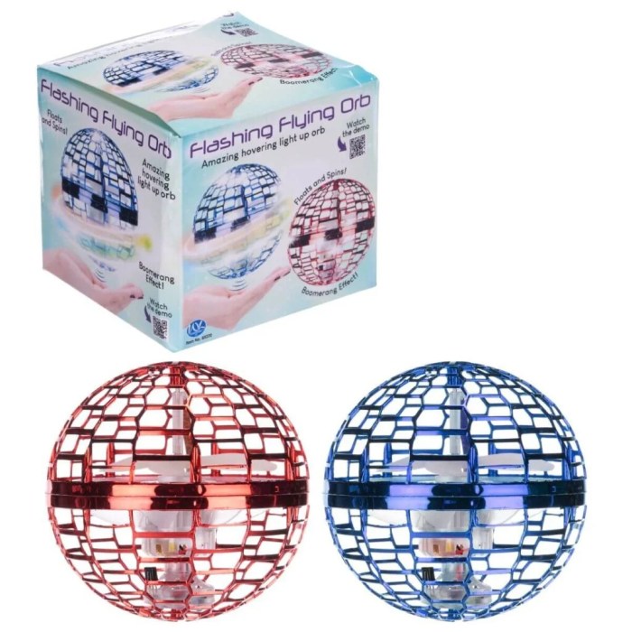 2PCS Flying Orb Ball Toys 2025, Uique Gift Hand Controlled Boomerang Hover Ball, Mini Drone Cosmic Globe Fidget Spinning Kids Adults Outdoor Fly Toy Birthday for Boys Girls Teens
