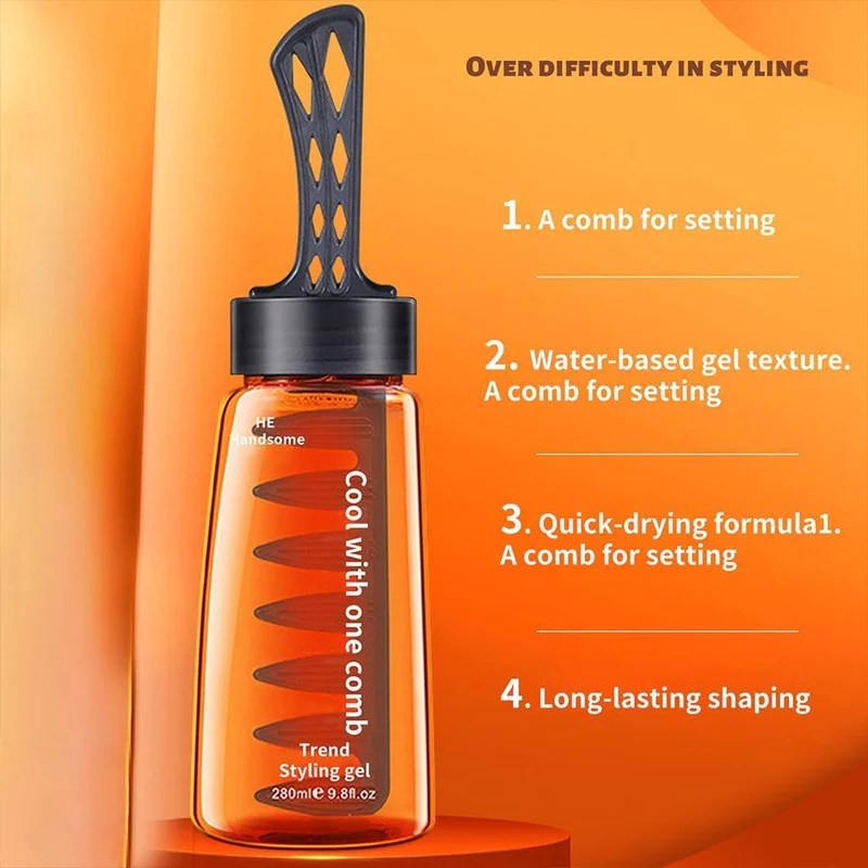 1Pcs 3 Colors Professional Long-Lasting Fluffy Hair Finalize Pomade Wax Styling Tools Men Cream Salon Hair Finishing Gel Cream