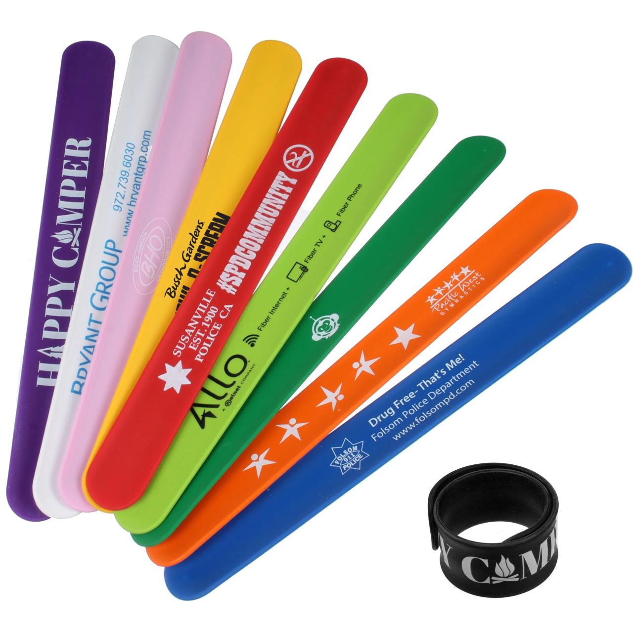 Serencatcher 48Pcs Robot Slap Bracelets, Robot Party Favors Include Let's Go Nuts Slap Wristbands for Robot Themed Birthday Party Decoration Birthday Gifts Class Prize Reward (12 Style)